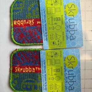 Wet-it! Skrubba 2-Pack Reusable Dish Scrubbers – Non-Scratch Scouring Pads